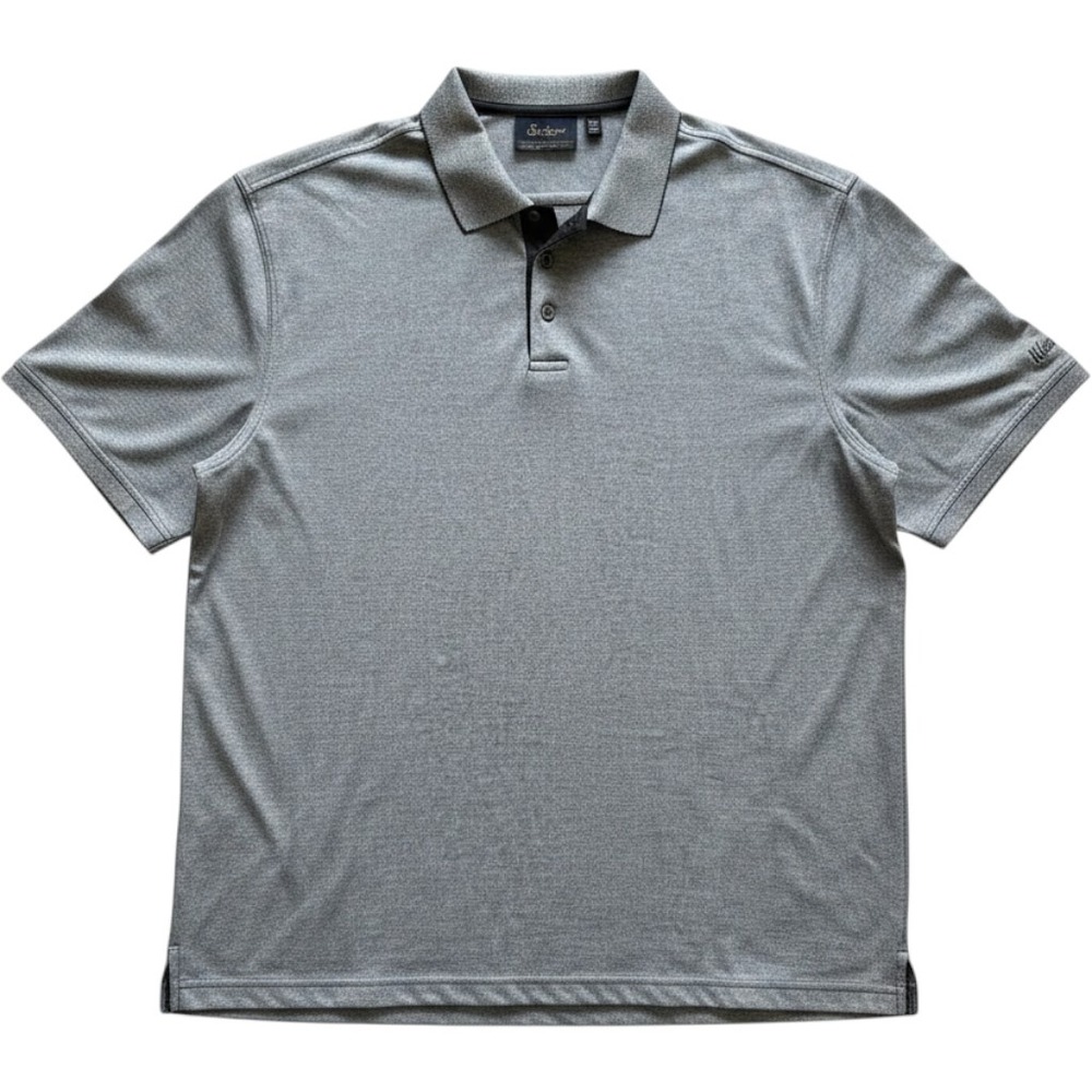 Walter Hagen Golf‎ Polo Shirt Mens XL Grey Pima Cotton Short Sleeve Micro Pique